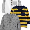 Grey Dinosaur/White/Yellow Stripe