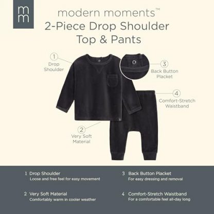Cozy Chic Baby Velour Clothing Set - Image 6