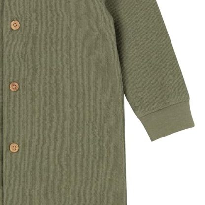Cozy Cotton Hooded Romper for Baby Boys - Image 3
