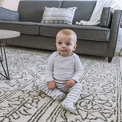 Comfy Trio Pack of Cotton Footed Pants for Baby Boys - Image 3