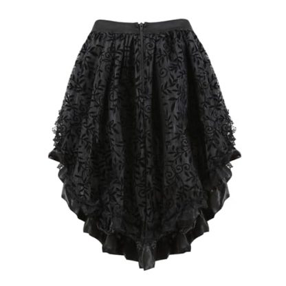 Exquisite Steampunk Renaissance High-Low Skirt for Women - Image 3