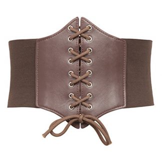 Elegant Lace-Up Corset Belt for Women in Renaissance Faire Pirate Style