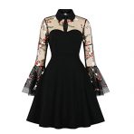 Classic Polka Dot Retro Swing Dress for Women