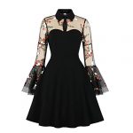 Classic Polka Dot Retro Swing Dress for Women