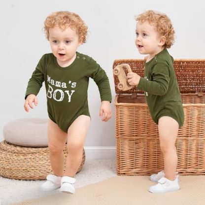 Cozy Newborn Baby Boy Striped Romper and Top Set for Fall and Winter - Image 2