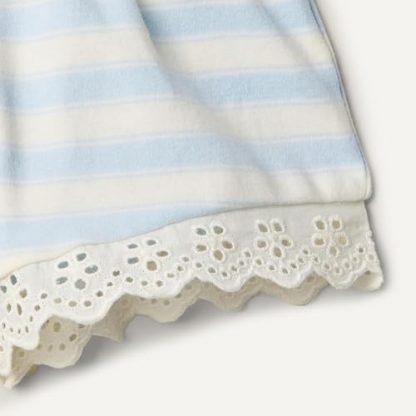 Delicate Eyelet Top & Short Set for Toddlers and Baby Girls - Image 3