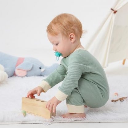 Unisex Long Sleeve 2/3 Pack Zipper Rompers for Babies - Image 5