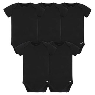 Multipack of Five Baby Onesies in Solid Colors