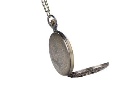 Vintage Steampunk Pocket Watch Necklace with Detachable Chain - Image 6
