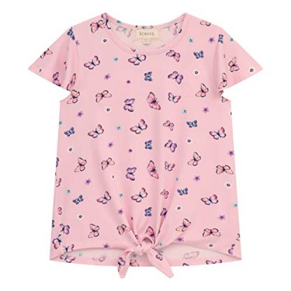 Chic 4-Pack Short Sleeve Fashion Tops for Girls - Image 2