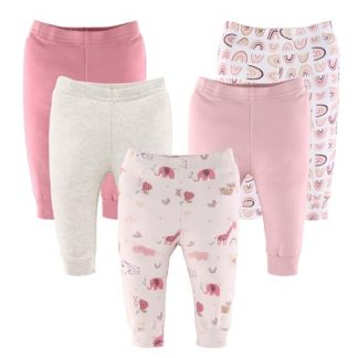Charming Safari Adventure 5-Pack Baby Girl Pants Set
