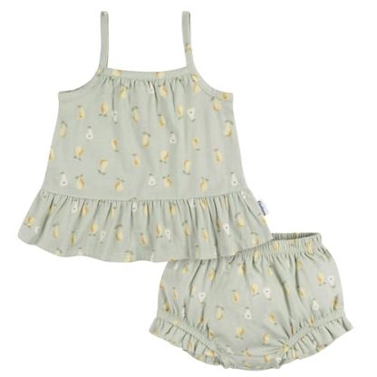 Adorable Sleeveless Tunic Top and Diaper Cover Set for Baby Girls