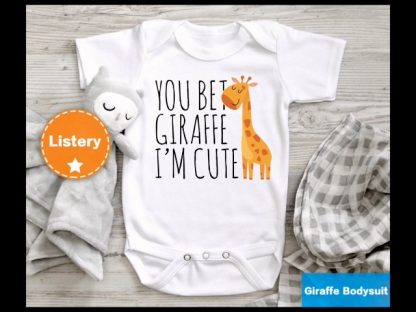 Adorable Giraffe-Themed Bodysuit for Babies - Image 7
