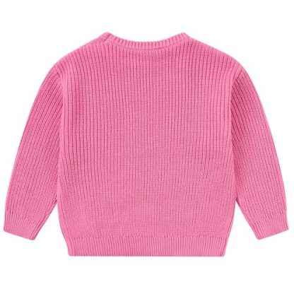 "Adorable Big Sister-Little Sister Knit Pullover Sweaters for Toddlers" - Image 6