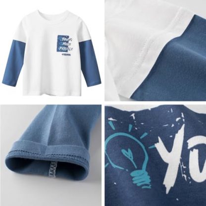 Trio of Adventure-Themed Cotton T-Shirts for Boys - Image 2