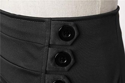 Asymmetrical Gothic Steampunk Skirt for Women - Image 4