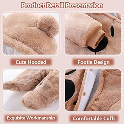Cozy Baby Winter Snowsuit with Adorable Bear Pattern - Image 3