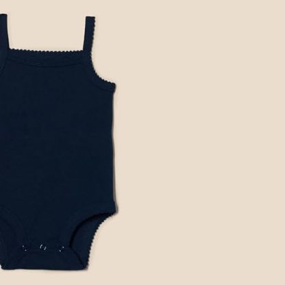 Adorable Trio of Sleeveless Bodysuits for Baby Girls - Image 2