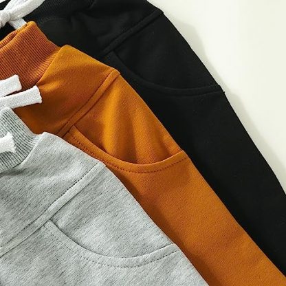 Toddler's Trio of Stylish Jogger Pants - Image 5