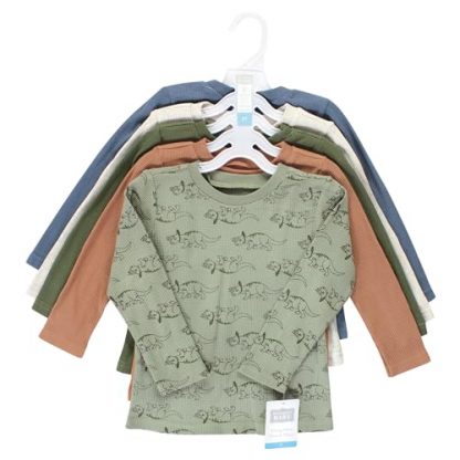Unisex Thermal Long Sleeve Tees for Babies - Pack of 5 - Image 2