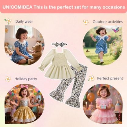 Enchanting Floral Flare Outfit for Little Girls - Image 6