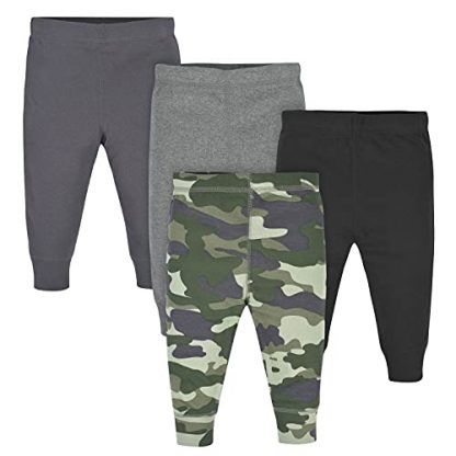 "Little Explorer's Comfy Multi-Pack Pants for Baby Boys"