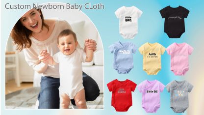 Twin Pack Personalized Newborn Outfits, Soft and Breathable Infant Clothing - Image 6