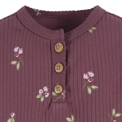 Unisex Baby 2-Pack Bodysuits with Henley-Style Buttons - Image 6