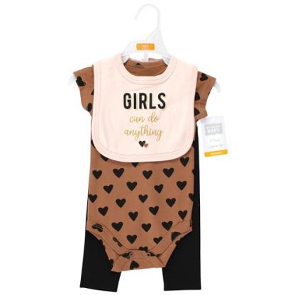 "Cotton Hearts" Unisex Baby Outfit Set - Image 2