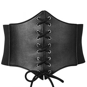 Elegant Black Corset Waist Belt for Women