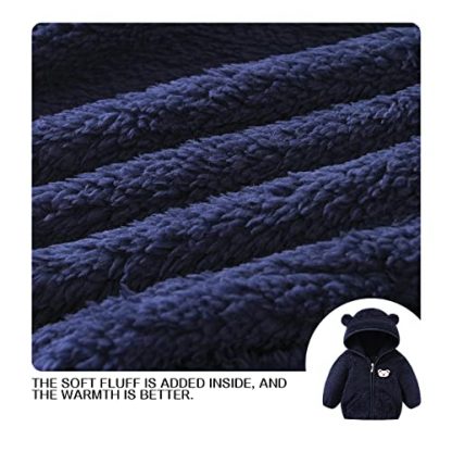 Adorable Fleece Jacket for Toddlers with Bear Accents - Image 6