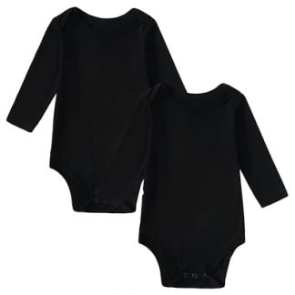 Ultra-Soft Bamboo Blend Unisex Baby Rompers (2-Pack)