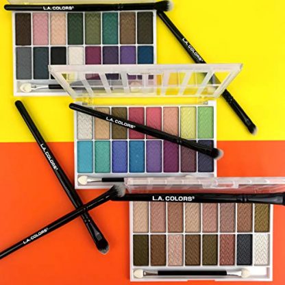 Vibrant 16-Color Eyeshadow Palette with Dual-Ended Applicator - Image 3