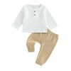 Khaki&white