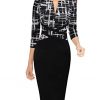 Black and White Geometric Print-black