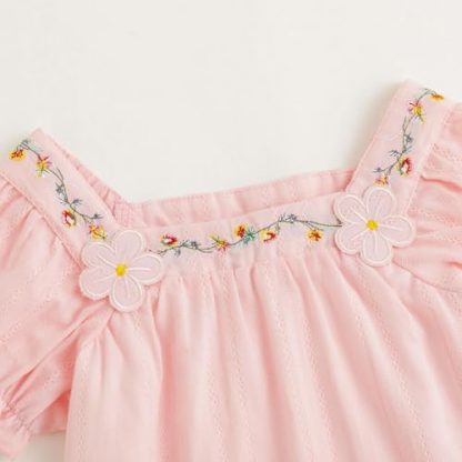 "Charming Puff-Sleeve Toddler Blouse" - Image 4
