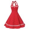 Red-halterneck
