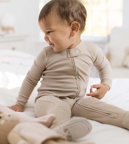 Organic Cotton Baby Boys' Sleeper Pajamas with Footie and Zip-Up Jumpsuit - Image 4