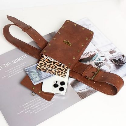 Vintage-Style Multi-Use Steampunk Belt Pouch and Accessory Kit - Image 3