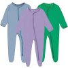Light Blue-lavender-forest Green