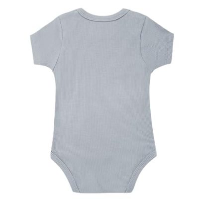 Delightful Trio of Baby Rib Bodysuits - Short Sleeve Comfort for Little Ones (0-12M) - Image 3