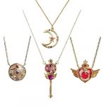 Celestial Themed Pendant Necklaces - Gold Plated, Set of 4