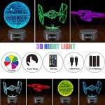 3D Illuminated Space Saga Lamp with Remote Control and Color Changing Features - Image 2