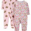 Pink Bear/White Floral