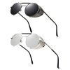 A9 2pcs Grey Frame Grey Lens + Silver Frame Silver Lens (Both Non Polarized)