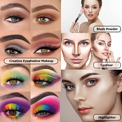 Vibrant Eyeshadow Palette & Brush Set, 86-Color - Image 4