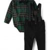 Green Plaid Set