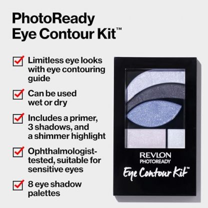 Vibrant Eye Contour Kit with Wet/Dry Shades & Dual-Ended Brush - Image 2