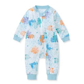 Organic Cotton Footless Romper Jumpsuit for Baby Boys
