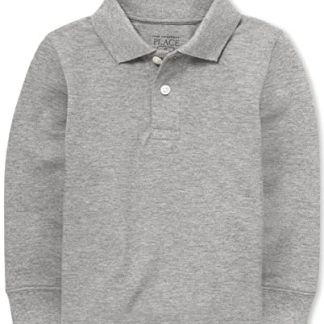 Boys' Long Sleeve Cotton Pique Polo